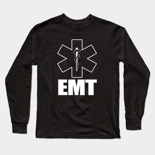 EMT Gift - Paramedic - Emergency Medical Technician Long Sleeve T-Shirt by bluelinemotivation